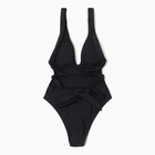 Купальник женский слитный с завязками на спине MINAKU, размер 44, чёрный - Фото 10
