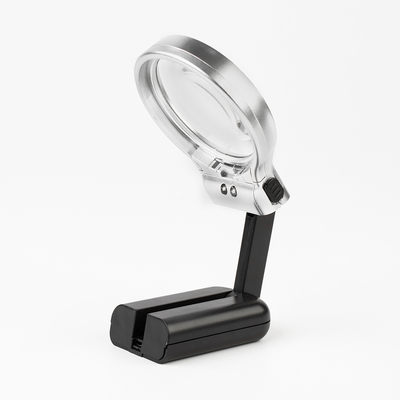 Лупа складная, линза 63 мм, подсветка