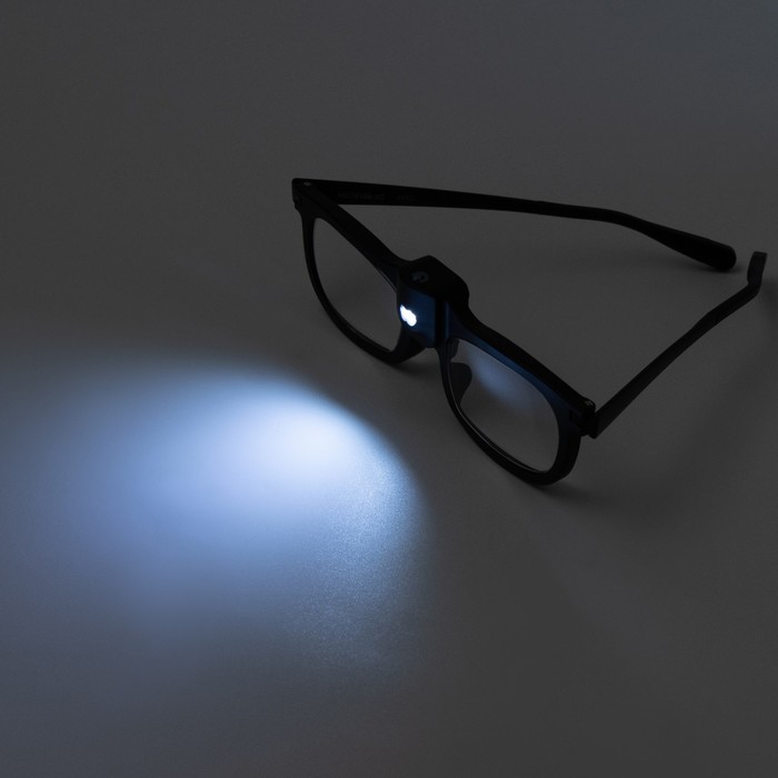 Лупа налобная (очки), с подсветкой