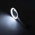 Лупа классическая, линза 70мм, подсветка - Фото 4