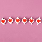 Прищепки декоративные «Сердечки» набор 6 шт., 2 × 11,5 × 16 см - фото 23615531