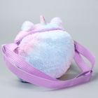 Сумка детская «Котик» с игрушкой внутри, 20 см - Фото 5