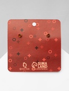 Серьги металл «Молнии», цвет красный - фото 67205529