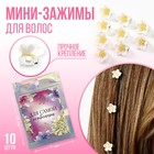 Набор мини-зажимов для украшения волос "Для самой особенной", 10 шт., 1.3 х 1.3 х 1.5 см - фото 12037063