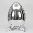 Шар фольгированный 30" «Яйцо пасхальное», на подставке, серебро, под воздух - фото 12037073