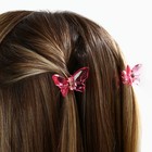 Краб для волос в форме бабочек Lovely girl, 2 шт., 4×3×2.5 см - Фото 8