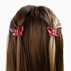 Краб для волос в форме бабочек Lovely girl, 2 шт., 4×3×2.5 см - Фото 9