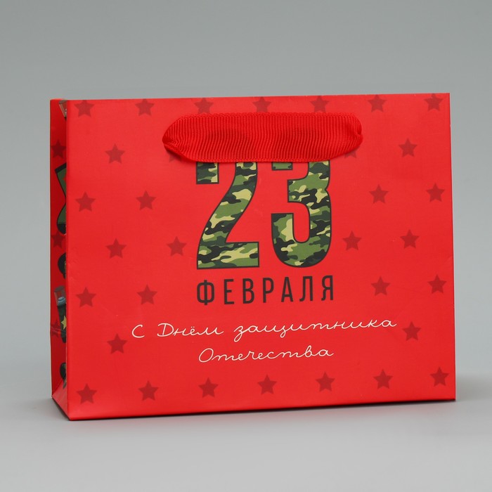 Пакет подарочный ламинированный горизонтальный, упаковка, «Носки для защитника», S 15 х 12 х 5.5 см - Фото 1