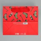 Пакет подарочный ламинированный горизонтальный, упаковка, «Носки для защитника», S 15 х 12 х 5.5 см - Фото 7