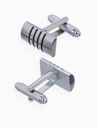 Набор мужской стальной «Запонки + Зажим для галстука» квартет, цвет серебро - Фото 3