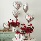 Шар воздушный фольгированный 18" «Я люблю тебя», серебро - Фото 3