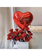 Шар воздушный фольгированный 18" «Я люблю тебя», красный - Фото 2