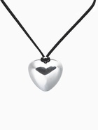 Чокер «Сердце» крупное, металлик, чёрный в серебре, 60 см - Фото 6