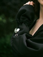 Чокер «Сердце», крупное, металлик, чёрный в серебре, 60 см - Фото 11