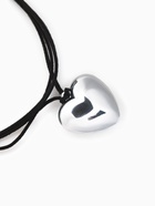 Чокер «Сердце» крупное, металлик, чёрный в серебре, 60 см - Фото 7