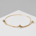 Браслет металл «Затяжка» утончённый, цвет золото - фото 25475225