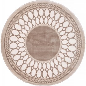 Ковёр круглый Karmen Hali Safir, размер 117x117 см, цвет brown/brown