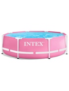 Бассейн каркасный INTEX Pink Frame Pool 28290NP, 244×76 см, розовый, круглый 10060421 - фото 14115087