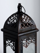 Металлический подсвечник-фонарь на 1 свечу «Стефано», 13.5×13.5×37.5 см - фото 23555654