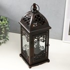 Подсвечник металл "Лоренцо" 13,5х13,5х37,5 см - фото 23555658