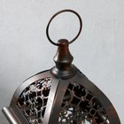 Подсвечник металл "Лоренцо" 13,5х13,5х37,5 см - фото 23555660