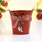 Кашпо «Ведерко Рустад», 10×10×9 см, красное - Фото 1