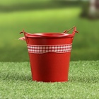 Кашпо «Ведерко Рустад», 10×10×9 см, красное - Фото 5
