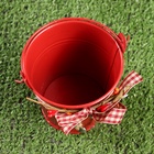 Кашпо «Ведерко Рустад», 10×10×9 см, красное - Фото 6