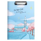 Планшет с прижимом формат А4 картон «Пейзаж», МИКС - Фото 2