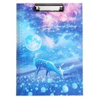 Планшет с прижимом формат А4 картон «Космос», МИКС - Фото 3