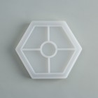 Набор для создания поддона из гипса с поталью «Шестиугольник» - фото 8733788