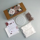 Подставка из гипса. Набор для создания поддона с сухоцветами «Круг» - Фото 2