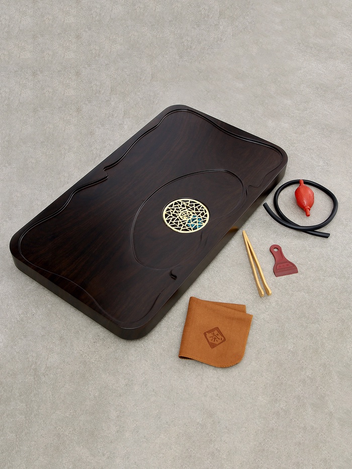 Чабань для чайной церемонии ДЖЕКИЧАЙ, 60×35×5 см, чёрное дерево - Фото 1