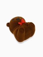 Футляр бархатный под кольцо «Медвежонок» с бантом, 4.6×5, цвет коричневый, вставка белая - Фото 4