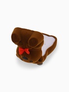 Футляр бархатный под кольцо «Медвежонок» с бантом, 4.6×5, цвет коричневый, вставка белая - Фото 6