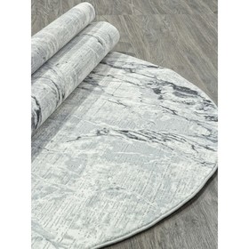 Ковёр овальный Karmen Hali Nensi, размер 156x230 см, цвет grey/grey