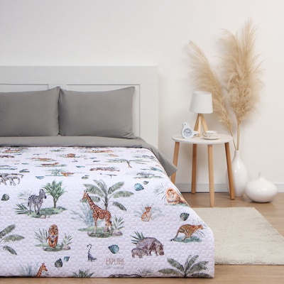 Покрывало 1.5-спальное «Этель. Сафари», 145×210±5 см, микрофибра