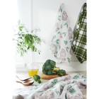 Набор полотенец кухонных Forest Party, размер 45x60 см, цвет зелёный - фото 298380249