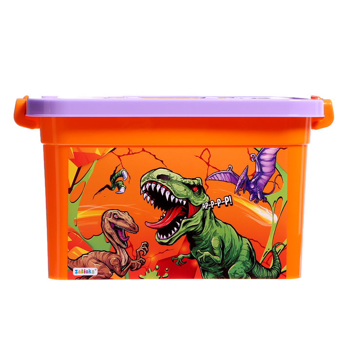 Ящик для хранения игрушек «Динозавры», 6,5 л - фото 1908013162