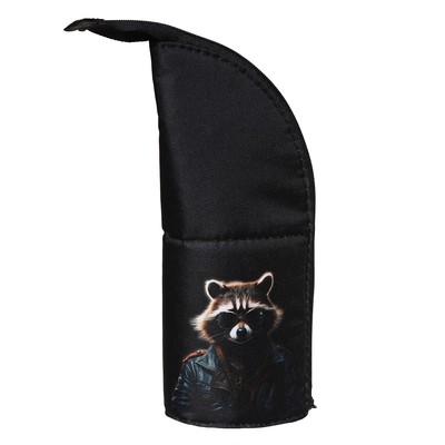 Пенал школьный, тубус, 8.5×21×6.5 см «Енот»