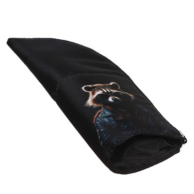 Пенал школьный, тубус, 8.5×21×6.5 см «Енот»