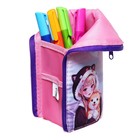 Пенал школьный, тубус, 8.5×21×6.5 см «Друзья корея» - Фото 3