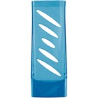 Лоток для бумаг вертикальный СТАММ "Тропик", тонированный голубой, ширина 110мм - Фото 3