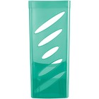 Лоток для бумаг вертикальный СТАММ "Тропик", тонированный мятный, ширина 110мм - фото 23556041