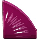 Лоток для бумаг вертикальный СТАММ "Тропик", тонированный розовый, ширина 110мм - фото 8734014