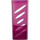 Лоток для бумаг вертикальный СТАММ "Тропик", тонированный розовый, ширина 110мм - фото 8734016