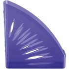 Лоток для бумаг вертикальный СТАММ "Тропик", тонированный фиолетовый, ширина 110мм - фото 8734021