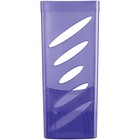 Лоток для бумаг вертикальный СТАММ "Тропик", тонированный фиолетовый, ширина 110мм - Фото 4