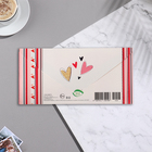 Конверт для денег "Love you" глиттер, конгрев, розовое сердечко, 17х8 см (комплект 10 шт) - фото 23584817