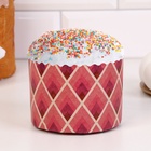 Форма для выпечки кулича бумажная «Геометрия», 11×8.5 см, одноразовая, МИКС - Фото 2